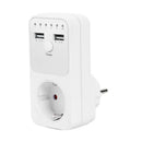 Dual USB EU Plug Timing Socket Timer Switch Countdown Outlet Controller AU