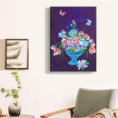 5D DIY Special Shaped Diamond Painting Flowers Pattern Cross Stitch Ornament