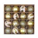 16pcs 6cm Christmas Decoration Balls Tree Hanging Ball Home Ornament (G)