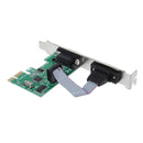 PCI-E PCI to Dual Serial DB9 RS232 2-Port Serial Adapter Controller Card Express