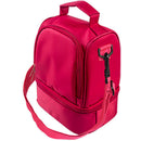 Thicken Warm Insulation Box Nylon Lunch Bag Red Lunch Bag Handbag With Zipp