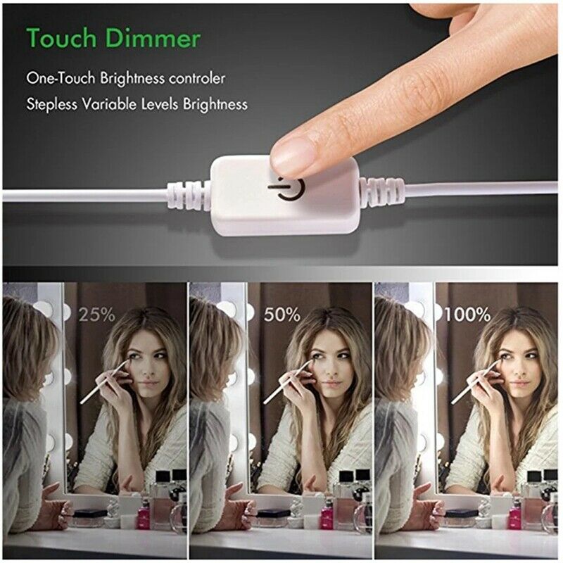 Led Vanity Mirror Lights Kit With 14 Dimmable Light Bulbs For Makeup Vanity K8N7