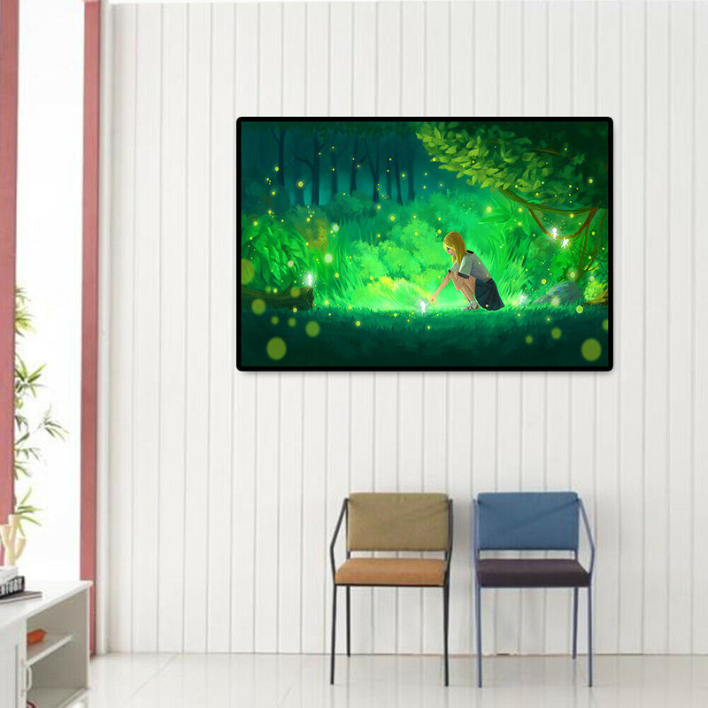 1000pcs DIY Paper Jigsaw Girl in the Woods Puzzle Educational Picture Toys