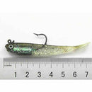 Lot 5Pcs Soft Bait Lead Head Fish Lures Bass Fishing HOT.~ Sharp Tackle Hoo D7Z7