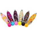 Cute Retractable Bowling Style Mini Ballpoint Pens, 0.7 mm Blue Ink, Colorf