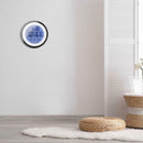 Indoor Black Round Touch Screen Digital Alarm Clock Thermometer Hygrometer