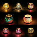 Pack 3 Mosaic Glass Candle Holder Tealight Votive Holder Wedding Party Decor