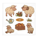 Sheep Silicone Stamp+Metal Cutting Dies Stencil Scrapbook Album Decor Craft