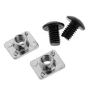 2 Pairs of Metal Buckle Screws Nuts Pads Screws Bolts Accessories
