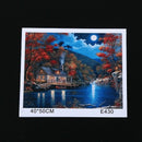 Paint By Number Kit DIY Oil Painting Cloth Digital Home Decor, The moon is  N1S2