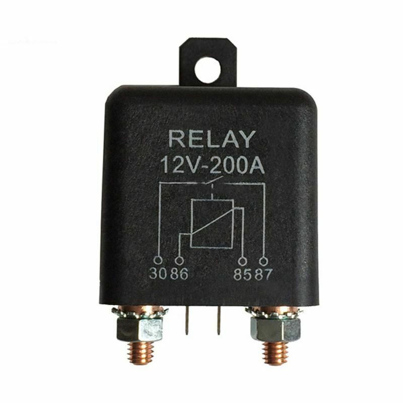 12V 200A Normally Open 4 Pin Relay - Heavy Duty Automotive Marine Split Cha J9K1