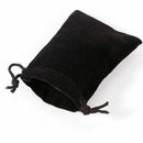 50 x Black flocking pouch Sliding Drawstring Bag for jewelry 7 x 9 cm H2T1
