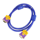 1.5M VGA Cable Male to Male 3+9  Fully Wired 15PIN for LCD CRT PROJECTOR  H4E2
