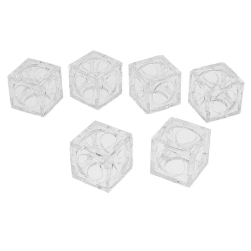 6 pcs Aquarium Acrylic Shrimp Shelter House For Small Shrimp Fish Clear