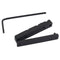 Adjustable Pom Nut Slotted for 4 Strings Bass Guitar Replacement Parts Blac