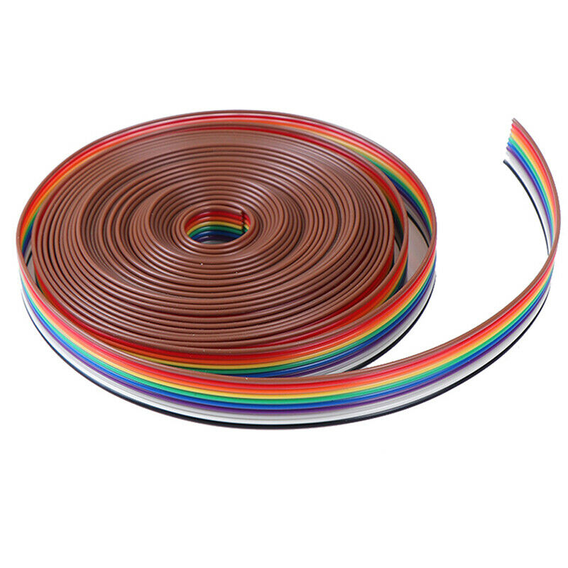 5 meters/lot Ribbon Cable 10 WAY Flat Cable Color Rainbow Ribbon Cable W n Bj