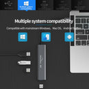 Blueendless Usb C Hub, Aluminum Type C Adapter with 4 Usb 3.0 Ports, for Ma
