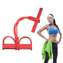 4 Tube Strong Fitness Resistance Bands Latex Pedal Exerciser Women Men Sit  R3O1