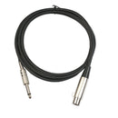 2Pack XLR Female Socket to 6.35mm 1/4'' Mono Male Jack Shielded Plug Stereo