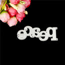 Greeting Words peace Metal Cutting Dies For DIY Scrapbooking Card Craft Decor JR