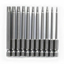 11 Pieces 1/4 Inch Hex Shank T6-T40 4 Inch Length S2 Steel Torx Security He Y3B2