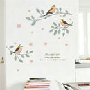 Cartoon birds tree branch wall decals living room bedroom pvc diy mural art FT