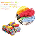 50 Colors Cotton Thread Floss Sewing Skeins Cross Stitch Kit For Embroidery Soft