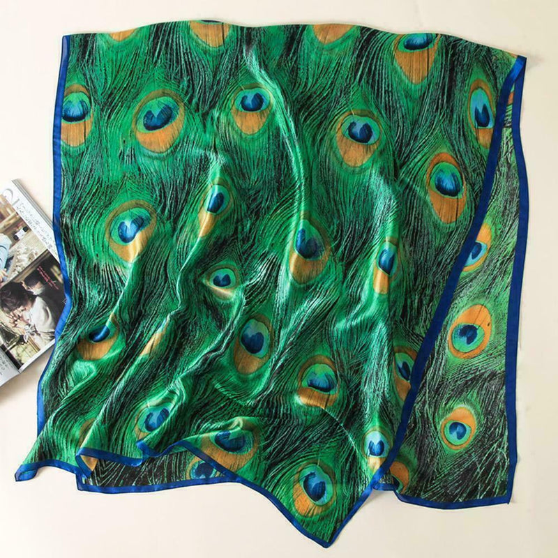 Women's Soft Peacock Long Scarf Wrap Shawl Beach Towel Fashion Lot K3L9
