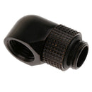 Right Angled G1/4 Inch Rotary Fitting for Computer Water Cooling System - Black