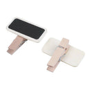 50 Mini blackboard wood message slate rectangle clip clip panel card memos  S6R2