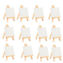 24Set Artists 5 Inch Mini Easel +3 Inch X3 Inch Mini Canvas Set Painting Cr