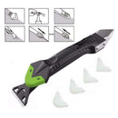 5 In1 Silicone Remover Caulk Finisher Sealant Smooth Scraper Grout Kit Tool