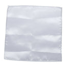 Men's Pocket Hanky Plain Color Wedding Party Square Hankerchief (White)