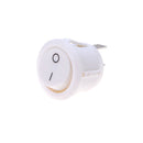 5 X Car 12V ON/OFF Round Rocker Boat Toggle Switch Push Button White Z