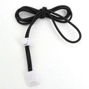One pair of elastic shoelace lock lock shoelace 120 cm black white