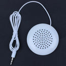 New 3.5mm Portable Mini Speaker Pad for MP3 MP4 CD iPod Phone White A7S2