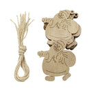 10pcs/bag DIY Wooden Clip Christmas Tree Pendant Handmade Pendant Gifts (H) A