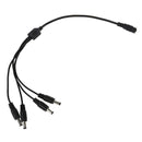 1 Socket to Plug 4 DC Splitter DC Power Cable DC Power Distribution 5.5 x 2