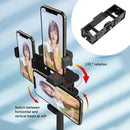Multifunction 1/4 ABS Plastic Phone Expansion Stand Clip for Live Broadcast