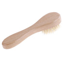 1XNatural Bristles Dry Face Cleansing Brush Facial Exfoliator Bamboo Handle W Bj