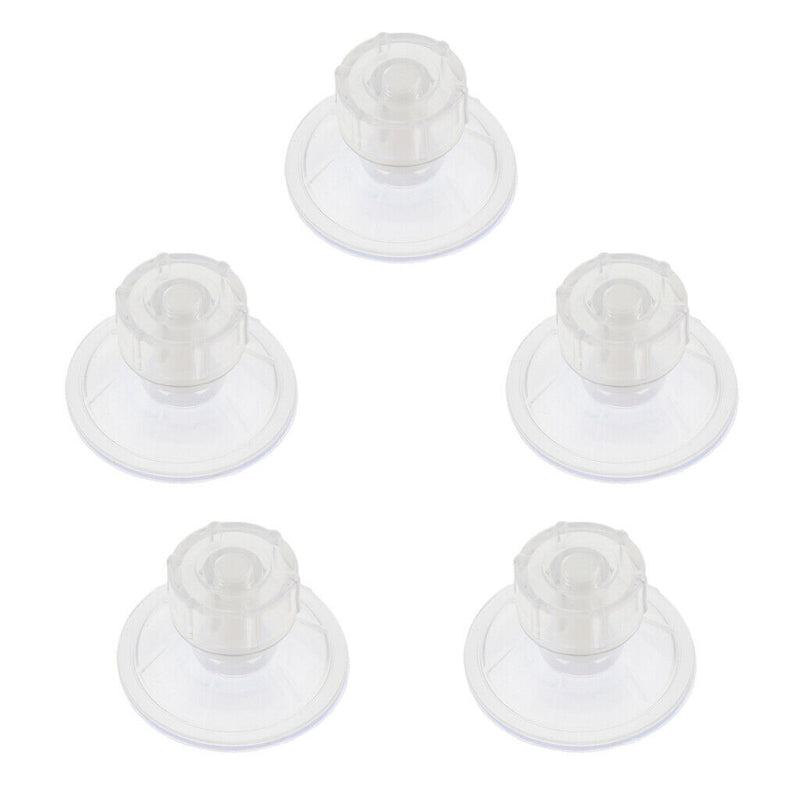 5 Pcs Clear Plastic Sunction Cups for Small Fish Shrimp Isolation Box,Aquarium