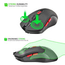 G817 2.4G Wireless Gaming Mouse 2400DPI 6 Buttons Optical Mice w/ USB Receiver