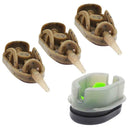3+1 Inline Method Carp Fishing Bait Basket Feeders Mould Set (40g/50g/60g) A