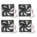 4x Case Fan Cooling PC And Cool Long Life Bearing Quiet Durable Cooling Fans