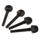 4x Violin Fiddle Tuning Pegs Ebony Wood for Violinist Musical Gift