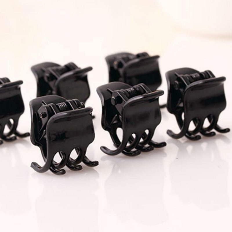 Black Plastic Mini Hairpin 6 Claws Hair Clip Clamp Hair Accessories set AU