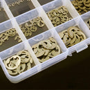 120x 304 Stainless Steel E-Clip Retaining Circlip Assortment Kit  E-typ QPM