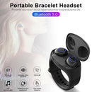 2 in 1 Smart Wristband with Earbuds Tws Bluetooth 5.0 Earphone Portable Bra