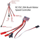 1Pc RC ESC 20A Brush Motor Speed Controller with Brake for RC Car Boat TankJ Gw