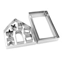 10pcs Gingerbread House Cookie Cake Cutter Mold Biscuit Mould For Christmas